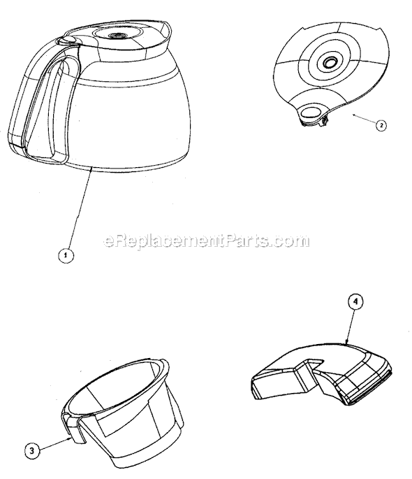 Page A Diagram and Parts List for UR13  Mr Coffee Coffee Maker